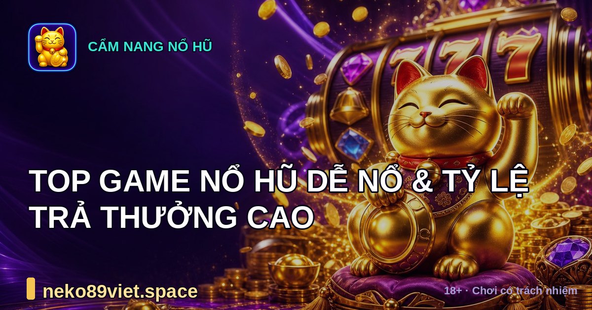 Top Game Nổ Hũ Dễ Nổ & Tỷ Lệ Trả Thưởng Cao by neko89viet.space